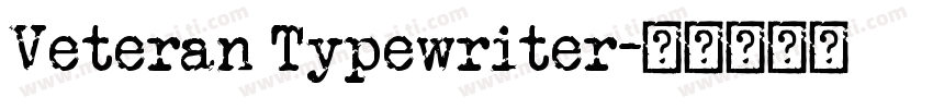 Veteran Typewriter字体转换